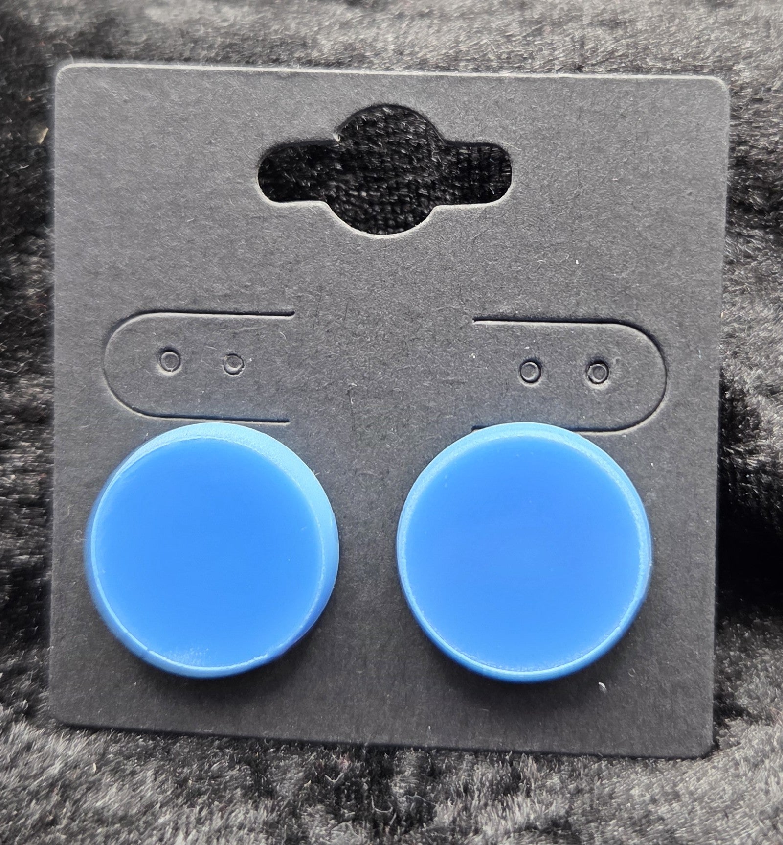 Ear Acrylic Blue Round Post