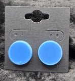 Ear Acrylic Blue Round Post
