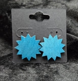 Ear Blue Wood Starburst Post