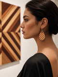 Ear Basswood Abstract Pendant