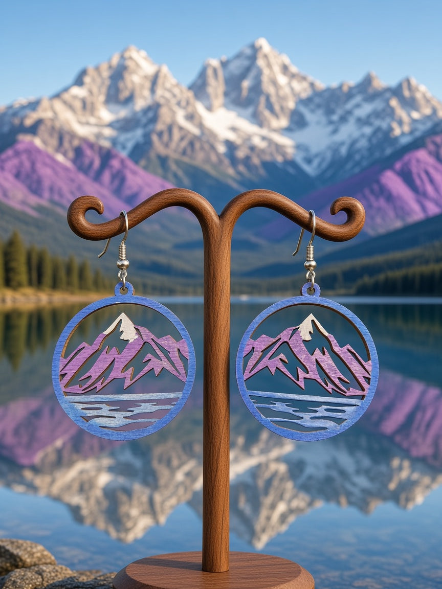 Ear Purple Mountain Majesty Painted Wood