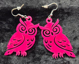 Ear Acrylic Hot Pink Owl