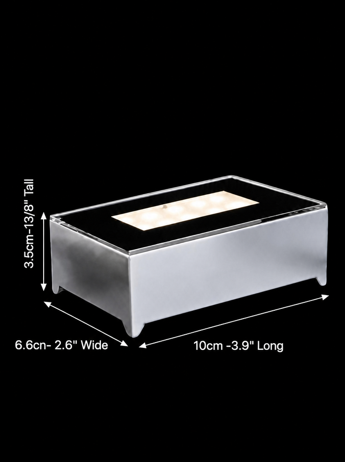 Rectangle Silver LED Base