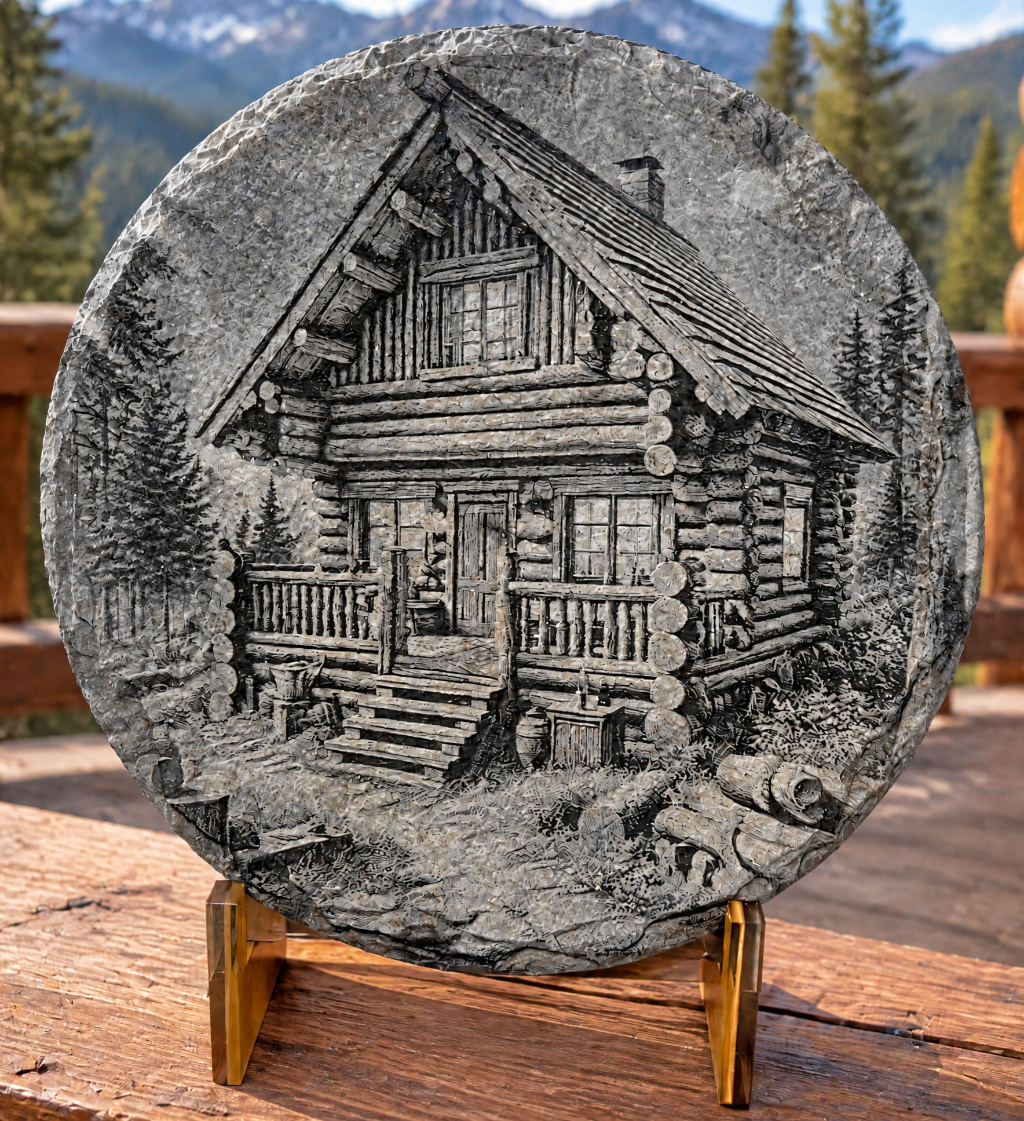 Slate Rustic Mountain Cabin